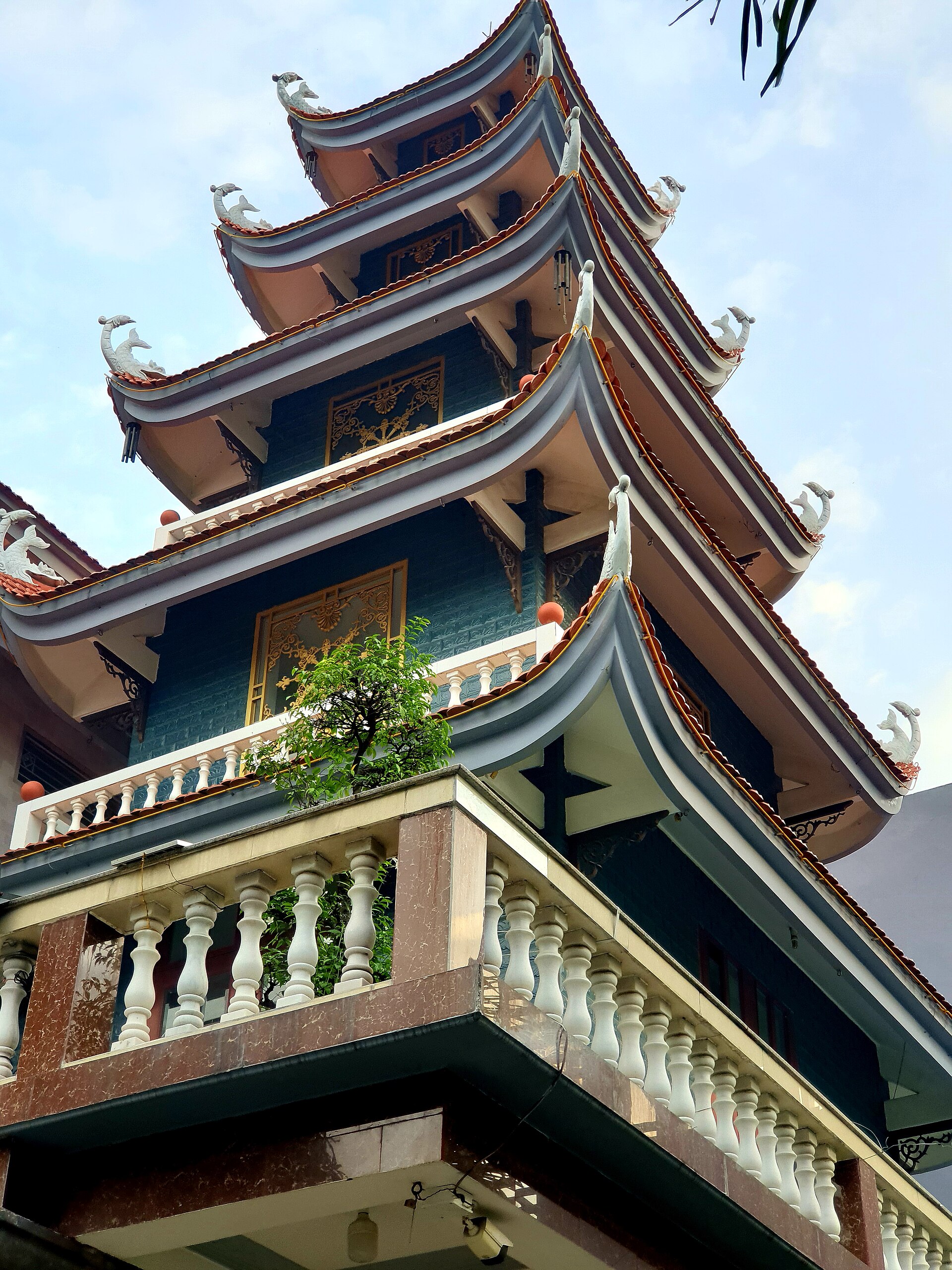 Chùa Phước Thạnh, Tân Phú, tháng 01 năm 2022 (tháp chùa) (2)