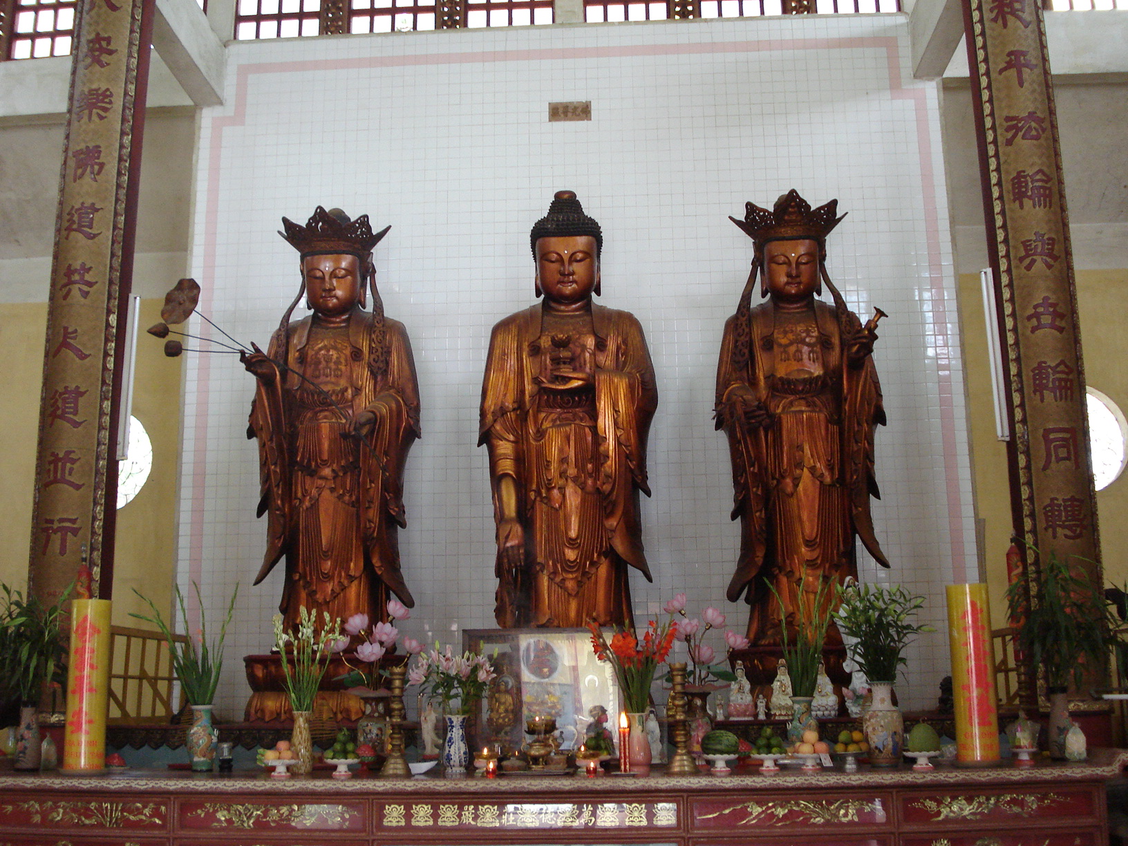 Tam thế Phật - chùa Thiên Vương cổ sát