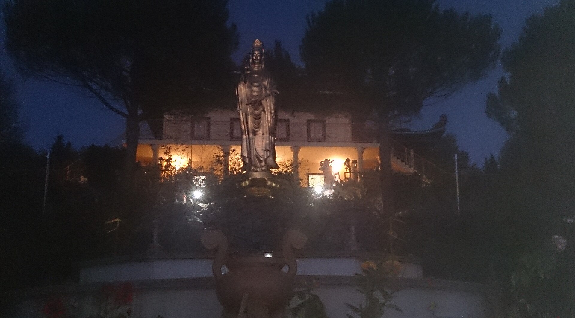 Thien Minh Pagoda in the evening