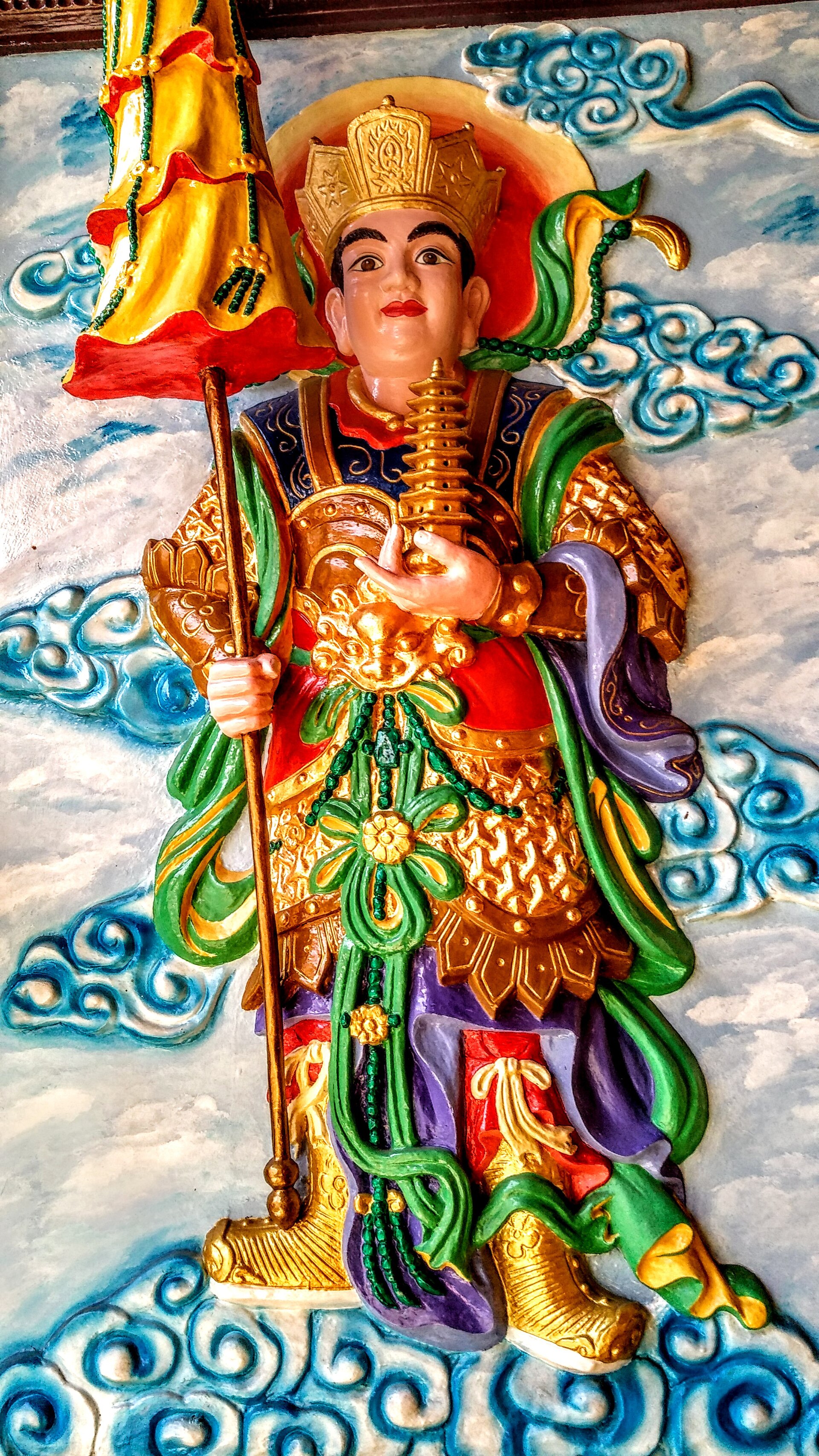 Tứ Đại Thiên Vương - Bắc phương Đa Văn Thiên vương - chùa Quan Âm - Quận 5