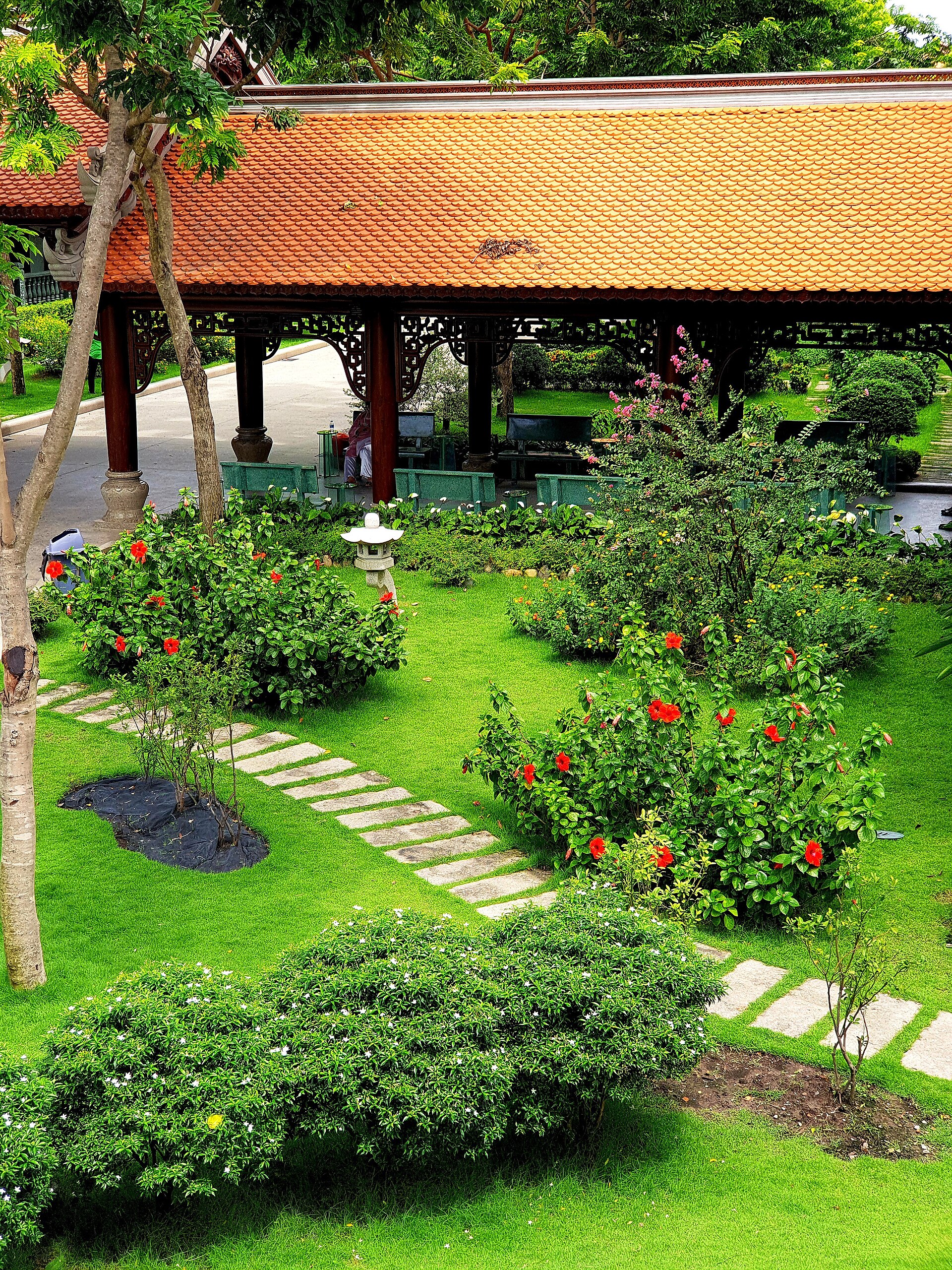 Tu viện Vĩnh Nghiêm, cảnh (cảnh vườn hậu viện) (3)